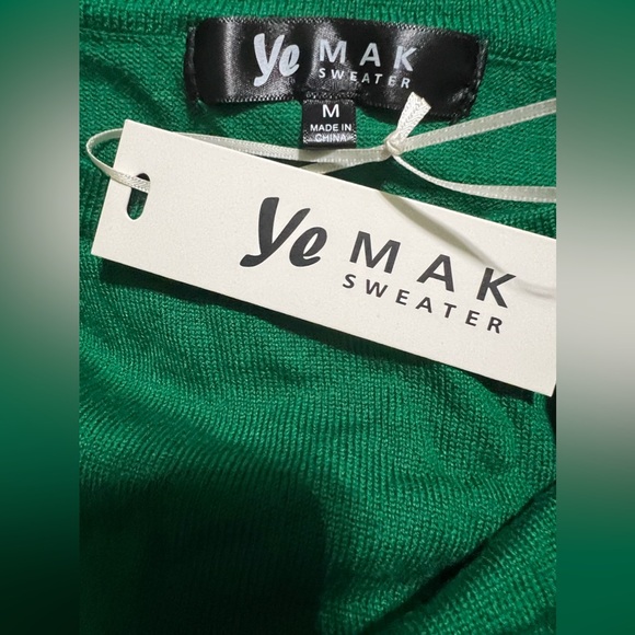 YEMAK Women's 3/4 Sleeve Crewneck Lightweight Basic Casual knit Pullover Sweater - Picture 2 of 2